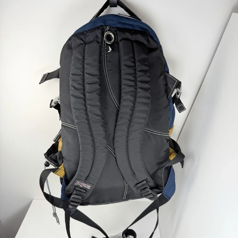 VTG Y2K JanSport Backpack Travel Camping Hiking Outdoors Day Pack 2 Swing Outs